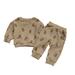 Designer Kids Clothes Baby 3 Piece Outfit Boy Baby Girls Boys Autumn Animal Print Cotton Long Sleeve Long Pants Hoodie Sport Pants Set Outfits Clothes Warm Toddler Outfits Boys