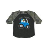 Inktastic Farmer Tractor Little Bro Boys Toddler T-Shirt