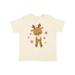 Inktastic Cute Christmas Reindeer with Snowflakes Boys or Girls Toddler T-Shirt