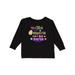 Inktastic This Chick is Eggspecting to be a Big Sister with Egg and Flowers Girls Long Sleeve Toddler T-Shirt