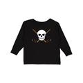 Inktastic Hockey Sports Funny Skull Boys or Girls Long Sleeve Toddler T-Shirt