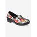 Women's Lyndee Slip-Ons by Easy Works by Easy Street® in Multi Dogs Patent (Size 9 M)