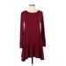 Old Navy Casual Dress - A-Line: Red Solid Dresses - Women's Size X-Small