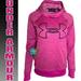 Under Armour Tops | Nwt Under Armour Women's Logo Pullover Hoodie Size Xs 1318396 Pink Heather | Color: Black/Pink | Size: Xs
