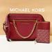 Michael Kors Bags | Michael Kors Jet Set Item Chain Crossbody Bag + Mk Card Case Wallet Mulberry | Color: Purple | Size: Os