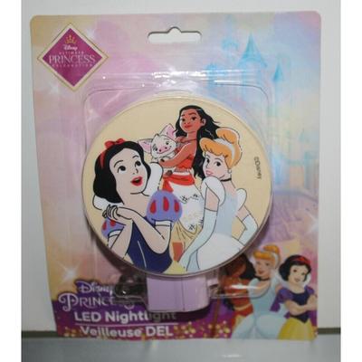 Disney Other | Disney Princess Led Nightlight Rotary Adjustable Shade On/Off Switch Nip | Color: Purple/Yellow | Size: Os