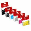 Canon PGI-525 Black & CLI-526 Black Cyan Magenta Yellow Grey Bundle Pack