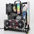 Boîtier pour ordinateur gamer DIY tour de PC à cadre ouvert T1 avec refroidissement par eau