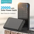 KUULAA – batterie solaire externe Portable 20000mAh charge rapide USB pour téléphone iPhone 14 13