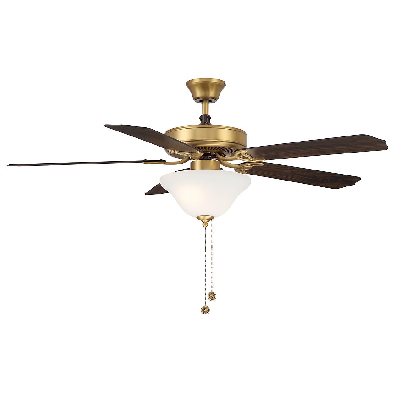 Meridian Lighting First Value Outdoor Rated 52 Inch Ceiling Fan with Light Kit - M2018NBRV