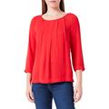 s.Oliver BLACK LABEL Damen Bluse kurzarm, Rot, 40 EU