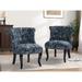 Ainize Contemporary and Classic Side Chair with Black Wooden Leg set of 2 by HULALA HOME