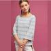 Anthropologie Tops | Anthropologie Postmark Blue Striped Flare Sleeve Knit Sweater Top Size M | Color: Blue/White | Size: M