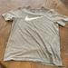 Nike Shirts & Tops | Big Boy Nike Bright Gray Soft Active Athletic Dri Fit Short Sleeve Tee Shirt | Color: Gray/White | Size: Lb