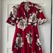 Anthropologie Dresses | Anthropologie/Maeve Red And White Garden Rose Dress | Color: Red/White | Size: 4