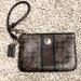 Coach Bags | Coach Leather Wristlet Wallet, Chocolate Brown & Black, Euc | Color: Black/Brown | Size: Os