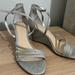Jessica Simpson Shoes | Jessica Simpson Silver Sparkle Wedges | Color: Silver | Size: 9.5