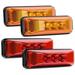 Yiyasu 2x Amber 2x Red 3LED Side Marker Lights RV Truck Trailer Clearance Light Waterproof