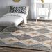 nuLOOM Hand Braided Marla Denim And Jute Diamonds Area Rug 10 x 14 Off White