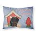 Carolines Treasures BB2881PILLOWCASE Dog House Collection Wire Haired Dachshund Black Tan Fabric Standard Pillowcase