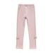 Baby Girls Legging Girls Side Lace Bow Leggings Autumn Winter Cropped Trousers Baby Girl Cotton Tights Trousers Knitted Pants Crochet Lace Trim Trousers Knitted Pants Leggings 3-12 Years