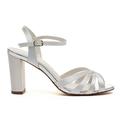 Rainbow Club Bautschuhe Blake - Damen, Sandalette, Ivory Satin - Gr. 37.5 (UK 4.5)