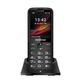 Konrow Senior 280 Plus 3G - Große Tasten - Einfache Bedienung - 2,8'' Display Optimale Lesbarkeit - Dual SIM - Ladestation - SOS-Taste - Kamera, Bluetooth - 48MB RAM - Schwarz