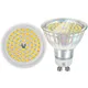 Ampoules LED MR16 GU10 35W chaînes valentes 400LM 3000k blanc doux spot lumineux encastré