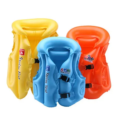 Gilet de sauvetage gonflable en PVC pour enfants maillots de bain assistés pour enfants sports