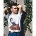 Morrissey 1980 s portrait in white t-shirt 4x6 photo inch poster 80 s legend