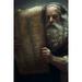 24x36 gallery poster Moses holding the 10 Commandments p1