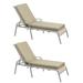 Aoodor Outdoor Lounger Cushion 72 L x 22 W x 4â€�H Chair Seat Cushion - Set of 2