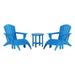 Portside 5-Piece Set Classic Adirondack Chair with Ottoman and Round Side Table