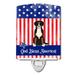 Caroline s Treasures BB3032CNL Patriotic Greater Swiss Mountain Dog Ceramic Night Light 6x4x3 multicolor