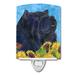 Chow Chow in Summer Flowers Ceramic Night Light