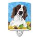 Caroline s Treasures SC9078CNL Welsh Springer Spaniel in Summer Flowers Ceramic Night Light 6x4x3 multicolor