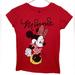 Disney Shirts & Tops | 3/$15 Disney Minnie Mouse Red Short Sleeve T-Shirt Girls L | Vacation Summer | Color: Black/Red | Size: Lg