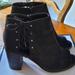 Nine West Shoes | Nine West Black Peep Toe Bootie Size 10 | Color: Black | Size: 10