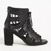 Anthropologie Shoes | Anthropologie Silent D Jayman Lace-Up Heels In Black - Size 7 | Color: Black | Size: 7