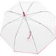 Stockregenschirm DOPPLER "Nizza Automatik, Transparent pink" pink Regenschirme Stockschirme