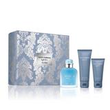 Dolce & Gabbana Light Blue Eau Intense for Men 3 Pc Set Standard Eau De Parfum for Men