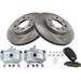 1996 Honda Civic Front Brake Pad Rotor and Caliper Set - TRQ BKA25210