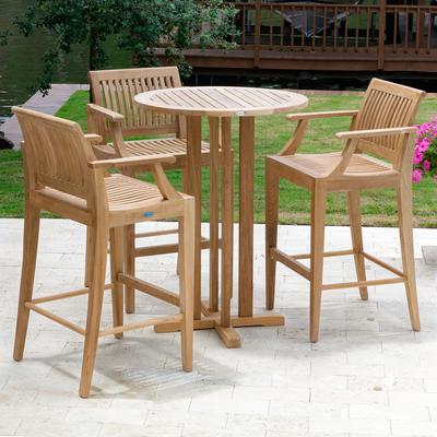 Laguna 4pc Teak High Top Table Set