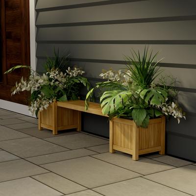 Teak Planter Bench Kit