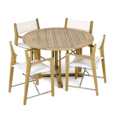 5 piece Teakwood Patio Dining Set