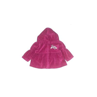Babyworks Zip Up Hoodie: Pink Solid Tops - Size 3-6 Month