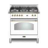 Lofra 36" 3 Cubic Feet Dual Fuel Freestanding Convection Range in White/Yellow | 36 W in | Wayfair RWOS36M0G500