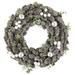 Northlight Seasonal White Berry & Pinecone Foliage Christmas Ornament Wreath 12.5-Inch Unlit Wood/Twig in Brown | 12.5 H x 12.5 W x 2.5 D in | Wayfair