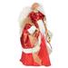 Northlight Seasonal 14" Red & White Angel w/ Lighted Candle Christmas Tree Topper Plastic | 14 H x 9 W x 9 D in | Wayfair NORTHLIGHT E94087