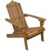 Northlight Seasonal 36" Classic Folding Wood Adirondack Chair Wood in Brown | 36 H x 31 W x 28 D in | Wayfair NORTHLIGHT DR93624